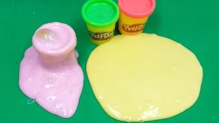 2 Ways To Make Slime with Play Doh without Glue! DIY Slime Play Doh Compilation No Glue, No Borax!