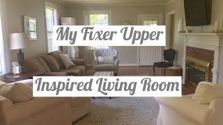 Our Fixer Upper Inspired Living Room