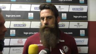 Arezzo-Livorno 1-0, intervista a Davide Moscardelli