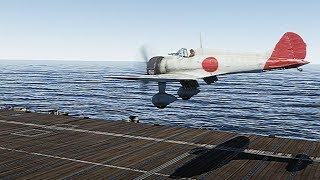 War Thunder    отработка посадки на авианосец