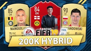 INCREDIBLE 200K HYBRID w/ POTM SANCHO! FIFA 19 SQUAD BUILDER