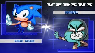 SONIC MANIA VS UGANDAN KNUCKLES | VS GUMBALL