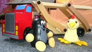 Видео про Кротика и Аню. Лепим поделку из пластилина - курочку