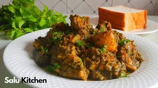 How To Make Easy Instant Green Masala Chicken || Marriage Function |Salu Kitchen