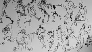 How to sketch & draw people Part 2 | Gesture Drawing