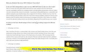 BTC Robot Review - Does Bitcoin Robot Really Work?
