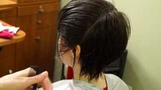 Textured Short Haircut with Fringe Neckline // Hair 101 Tutorial