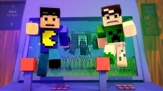 ENTRAMOS EM UM VÍDEO GAME NO MINECRAFT!