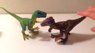 Schleich 2017 Conquering the Earth dinosaurs Velociraptor figure review