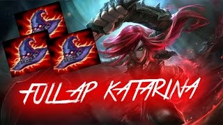 HARD CARRY KATARINA FULL AP GAMEPLAY - League Of Legends