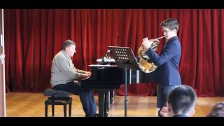 Victor Teodosiev plays Mozart - Horn Concerto №1 (II movement)