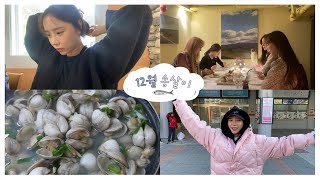 [12월 송살이]새벽탈출, 망년회 (with 영기,야엘,아라), 스키장, 크리스마스 여행,신년 해돋이(JPN/ENG/IDN SUB)