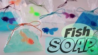 DIY FISH in a bag SOAP | Soap Making For Beginners | SoCraftastic