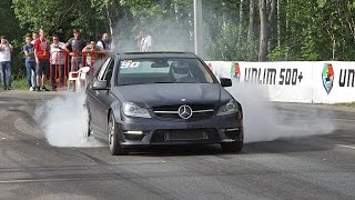 Mercedes C63 AMG vs Corvette Z06 vs BMW M5 F10 vs Mercedes ML63 AMG