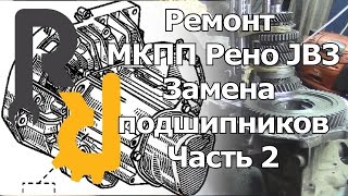 Ремонт МКПП РЕНО JB3 часть2