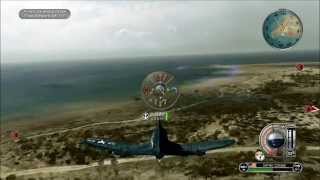 Battlestations Pacific Allies Walkthrough 13 "Invading Iwo Jima" Gold medal 1080p