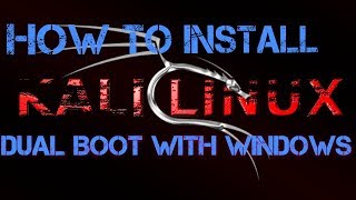 How to install Kali Linux Dual Boot with windows