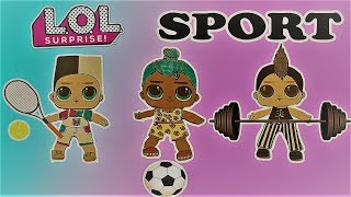 LOL Surprise BOYS Sport / ЛОЛ МАЛЬЧИКИ СПОРТСМЕНЫ / PAPER DOLLS