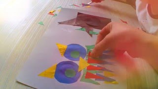 Аппликация из геометрических фигур Делаем забавного Совенка