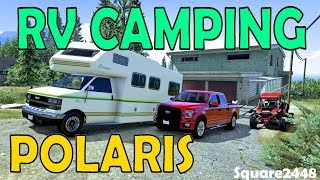 RV Camping | Trail Riding | Polaris | 2015 Ford F150 | Utility Trailer | GTA 5