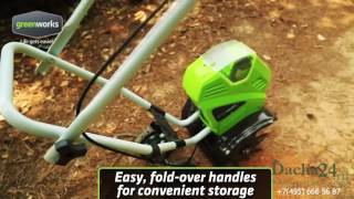 Greenworks G-MAX 40V G40TL. Культиватор аккумуляторный ГринВоркс 40В. Краткий обзор (Review)