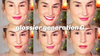 ALL 6 NEW GLOSSIER GENERATION G LIPSTICKS SWATCHED (with time stamps!)