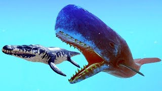 GIANT REPTILE Attacks WHALES! - Feed And Grow Fish Gameplay