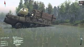 SpinTires. Maz 16x16 vs Kraz Siberia.
