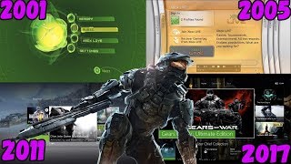 Все интерфейсы XBOX-а (2001-2019)