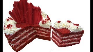 Qirmizi Mexmer Tortu.Торт "Красный Бархат".Red Velvet Cake
