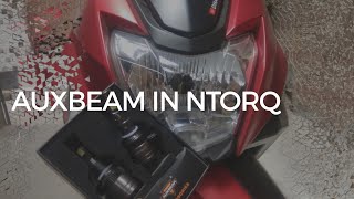Auxbeam T1 headlight in Ntorq |