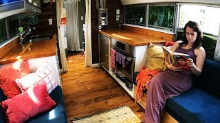 Tiny House School Bus Conversion - New Tour!