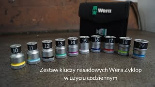 Zestaw kuczy nasadowych Wera Zyklop w użyciu codziennym - test Dobrymechanik.pl