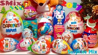 НОВОГОДНИЙ SMix ??? 2017 - СЮРПРИЗЫ Игрушки: Киндер Сюрприз МАКСИ, ШОПКИНС, Холодное Сердце и др.