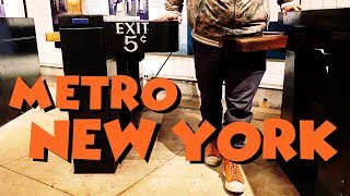 METRO DE NEW YORK APENAS 5 CENTAVOS A PASSAGEM ( New York Transit Museum)