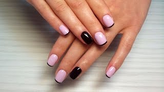Дизайн ногтей гель-лак Shellac - Дизайн ногтей френч, французский маникюр (уроки дизайна ногтей)