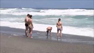Platanias Beach in waves !