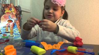 Варежка от деда Мороза и набор пластилина Дом гриля. Распаковка.Kids toys.