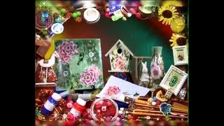 Роспись в технике одного мазка (One Stroke). Рисуем цветок шиповника, ягоды и листья. Мастер класс