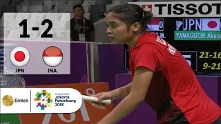 JPN v INA - Badminton Beregu Putri: Gregoria Mariska v Yamaguchi - Highlight | Asian Games 2018