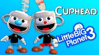 LittleBigPlanet 3 - CUPHEAD Floral Fury Boss Fight! With Mugman (Fan Made) - PS4 Gameplay