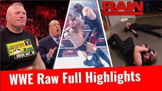 WWE Raw Highlights HD 23 October 2017 Results Raw Vs SmackDown Live Brock Lesnar Accepts Challenge