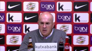 Rueda de prensa de Luis César Sampedro tras el Bilbao Athletic (0-1) Albacete Balompié