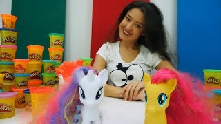 Плей До с Пони. Видео для детей. Веселая Школа.
