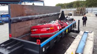 Bilpresar - Bronneberg car baler by Roter - Presse a voitures - Presse V.H.U. - Karossenpresse