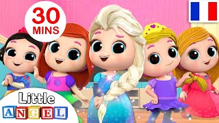 LES PRINCESSES - Comptines et Chansons avec Cendrillon, Blanche-Neige, Moana et Elsa