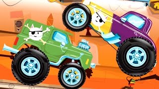 Машинки Джипы Монстр Траки - Видео для Детей про Гоночные Машины