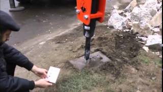 Испытания гидромолота Impulse 120
