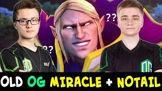 Miracle vs Topson Invoker mid — old OG lane with Notail