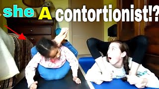 Teaching contortion to my 7 year old cousin!